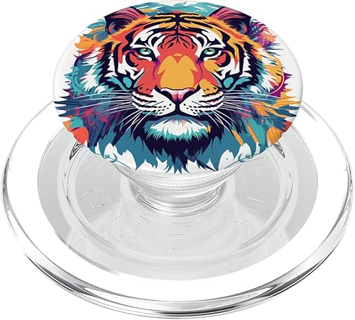 Miniatura 7 de PopSockets PopGrip estándar de tigre de acuarela