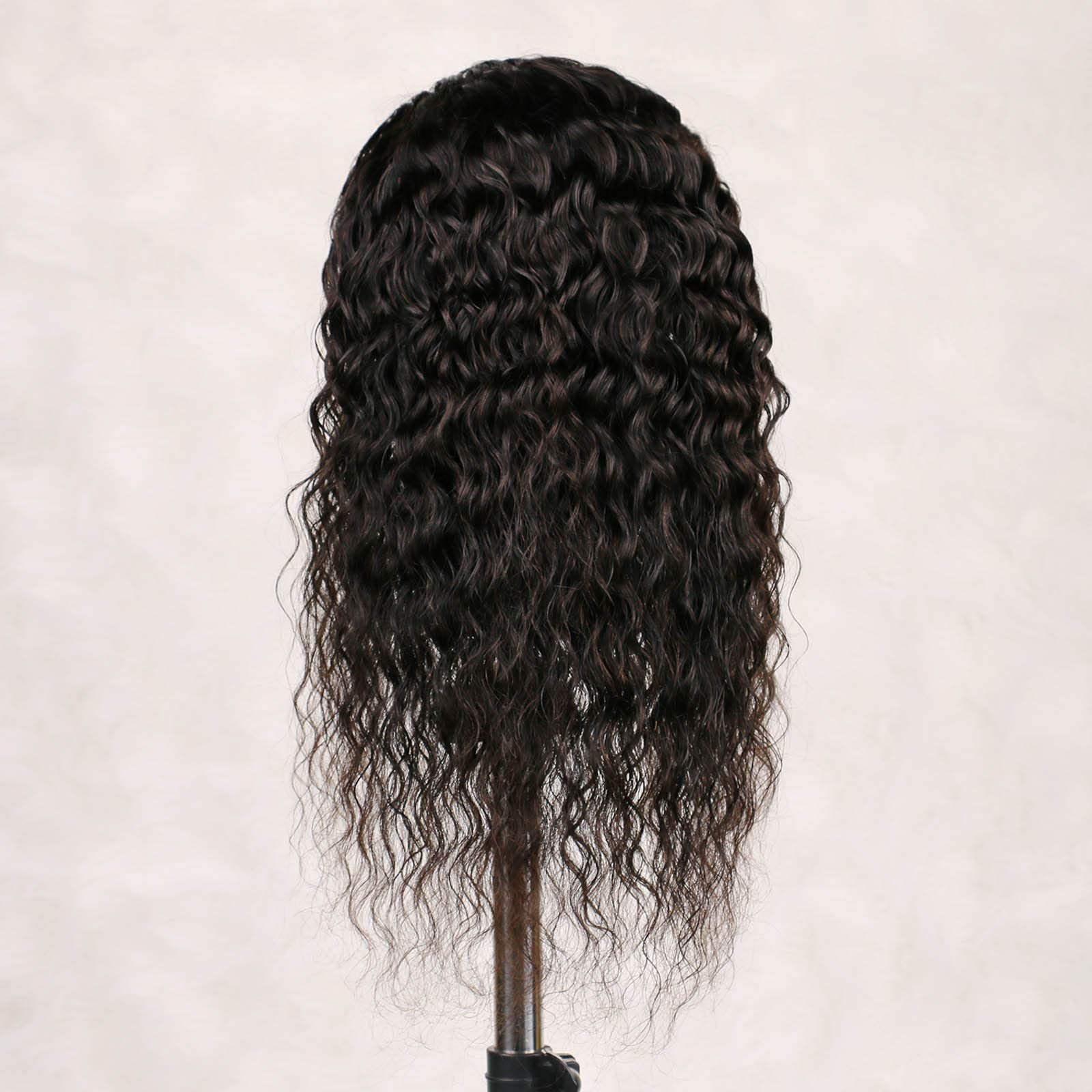Headband Wigs Human Hair for Black Women Water Wave Human Hair Wig 20 inch Glueless wig with headband attached Curly None Lace Front Wigs 9A Brazilian Remy Hair - Image 4