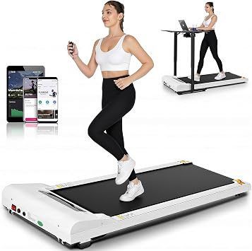 FUNMILY Walking Pad Treadmill Under Desk, 2.5HP Small Treadmill for Home/Office, 2026 Upgrade 3-in-1 Mini Treadmills with Remote Control, LED Display, 300 LBCapacity