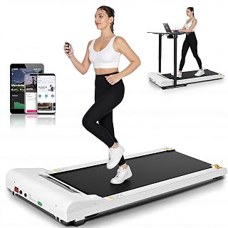 FUNMILY Walking Pad Treadmill Under Desk, 2.5HP Small Treadmill for Home/Office, 2026 Upgrade 3-in-1 Mini Treadmills with Remote Control, LED Display, 300 LBCapacity - Amazon product rated Grade A