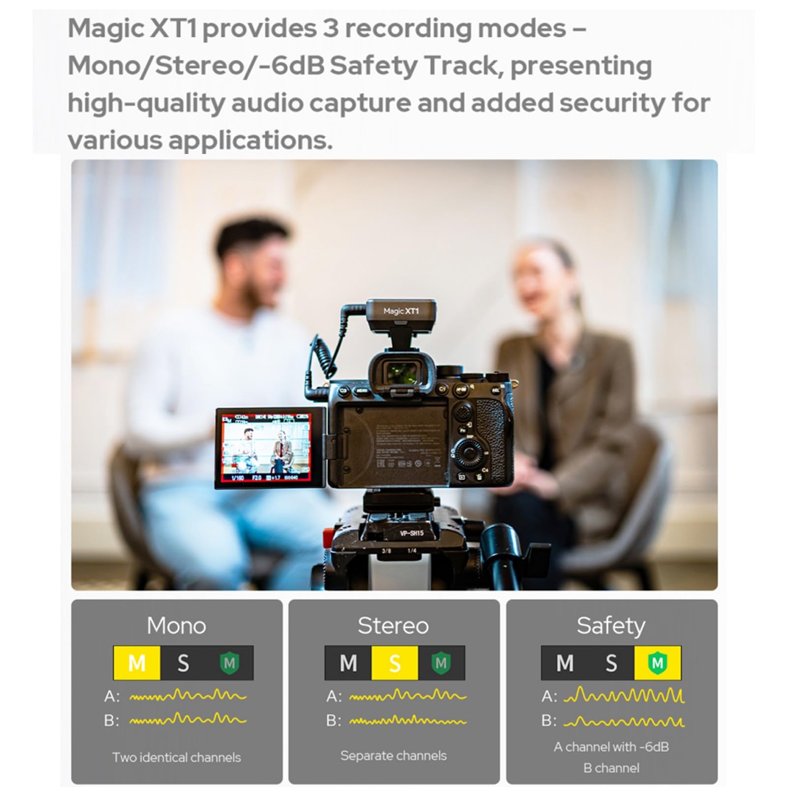 Amazon | GODOX Magic XT1 ワイヤレス ラベリア マイク、48kHz/24