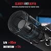 Micrófono dinámico FIFINE AmpliTank Tank3 XLR/USB para podcast, streaming y estudio | Micrófono para PC, todo en metal, con botón de silencio, conector para audífonos, perilla de volumen, para grabación de voz, música y locución USB, XLR 5