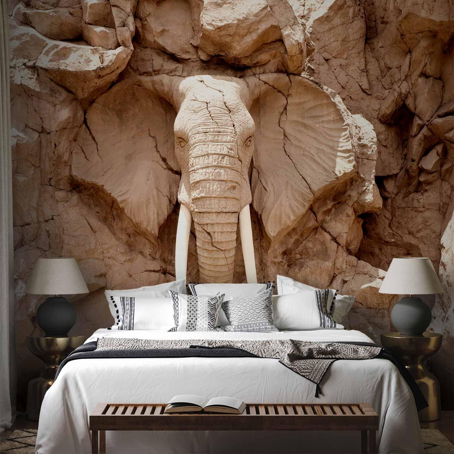 Papier Peint Murando Intissé 250x175 Cm Décoration Murale XXL Poster Tableaux Muraux Tapisserie Photo Trompe L'oeil Enfants Animal Jungle E B 0007 A A