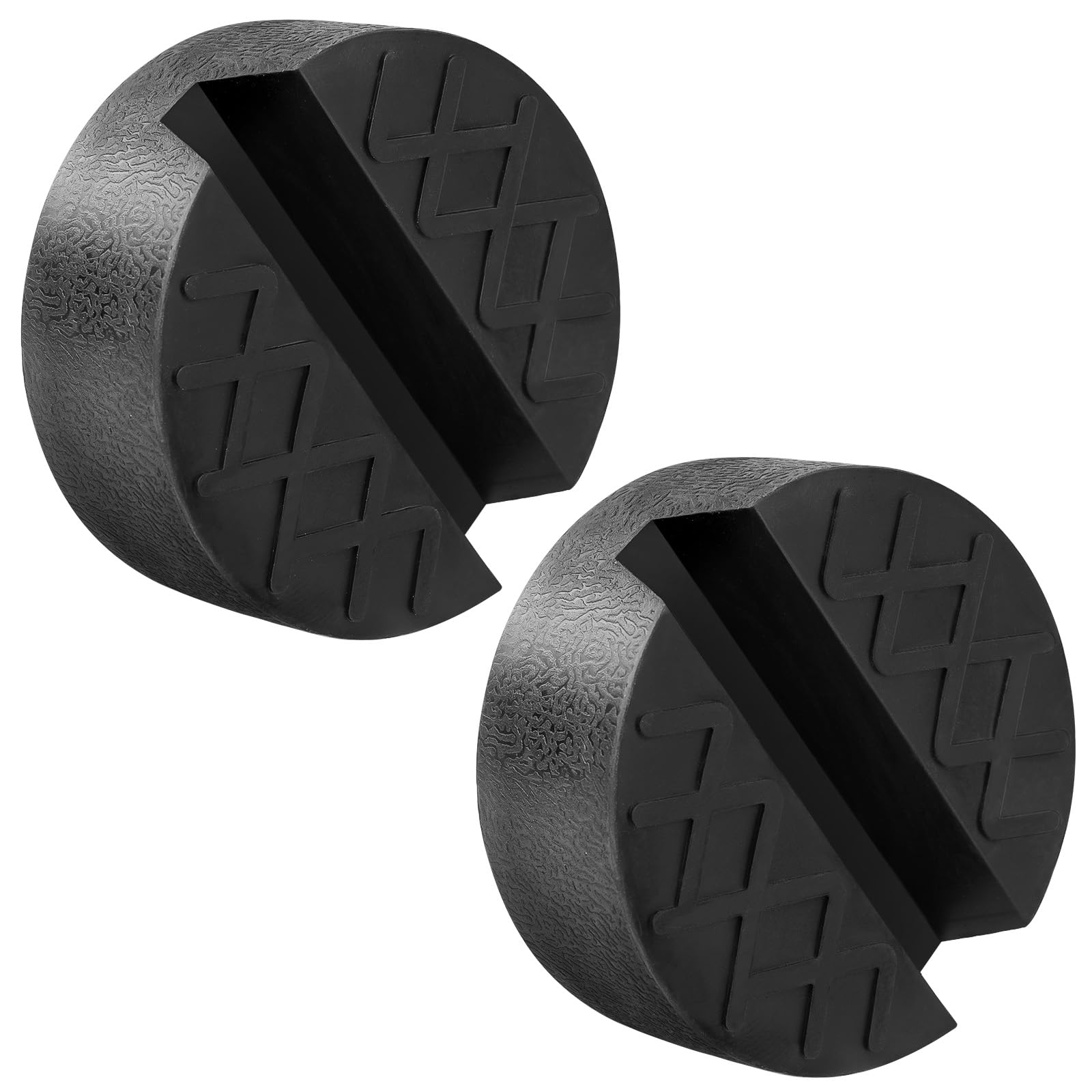 2 Pezzi Tampone in Gomma per Cric, Supporto Universale per Auto Fino a 3 Tonnellate
