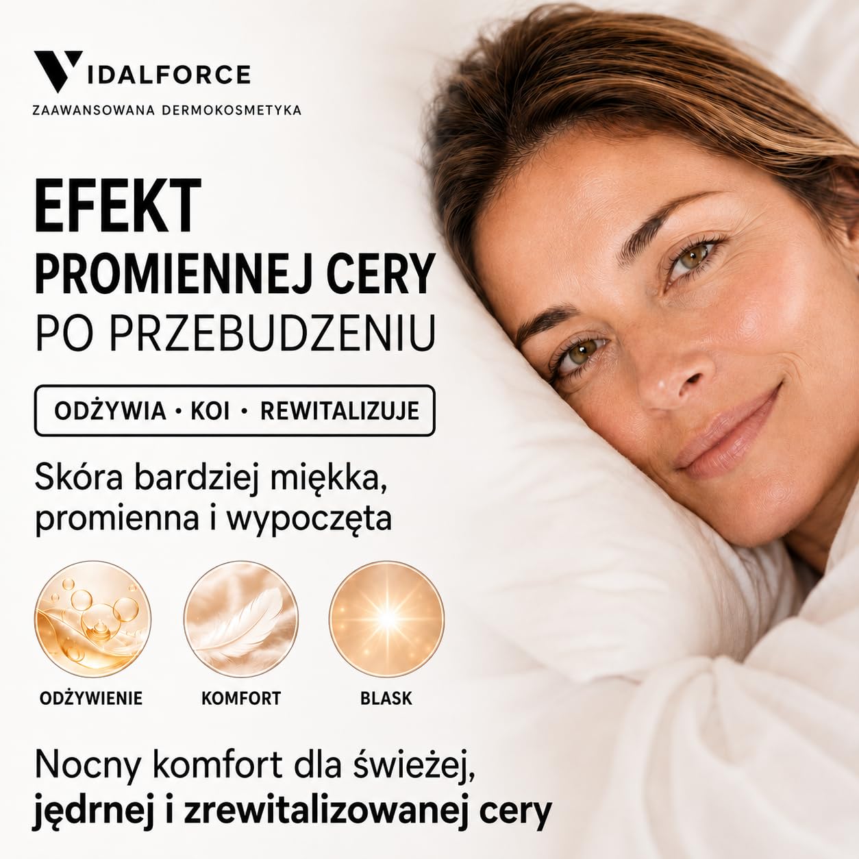GLOW NIGHT Biostymulujący Przeciwstarzeniowy Krem na Noc, Retinol w kapsułkach z Bakuchiolem i Kwasem Hialuronowym Full-Spectrum I 100/100 Yuka I Krem Przeciwzmarszczkowy dla Kobiet i Mężczyzn. 50 ml