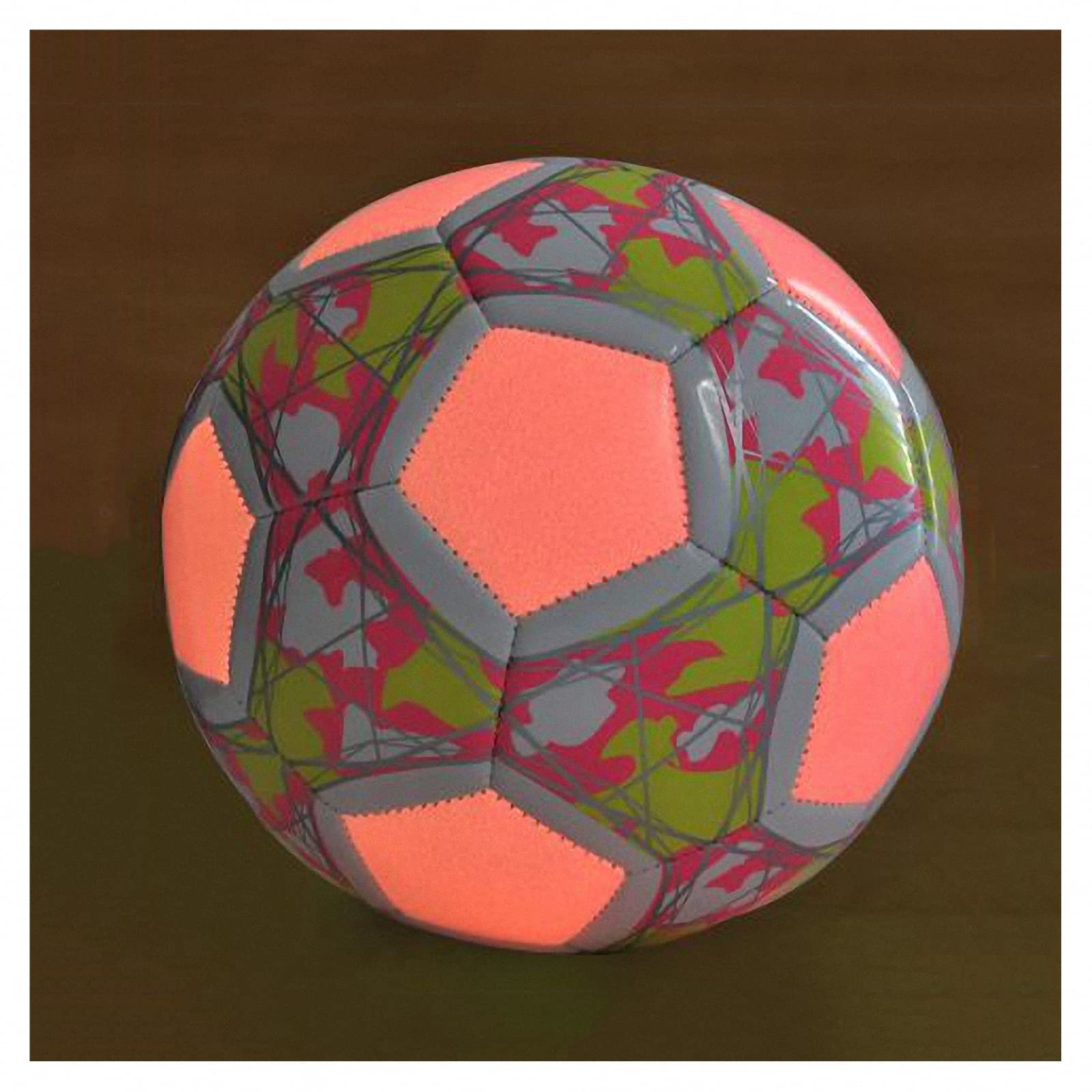 Calcio Fluorescente Giovanile, Allenamento per competizioni Indoor e Outdoor Calcio Luminoso, Calcio Luminoso Antiscivolo Resistente all'Usura, Regali per Amici e Bambini