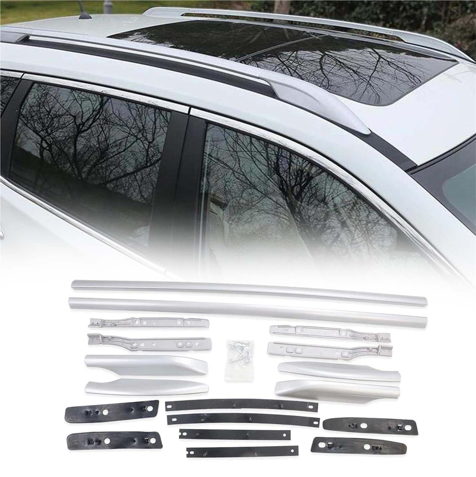 Barras portaequipajes para Nissan X-Trail Rogue T32 2014-2019 de aluminio