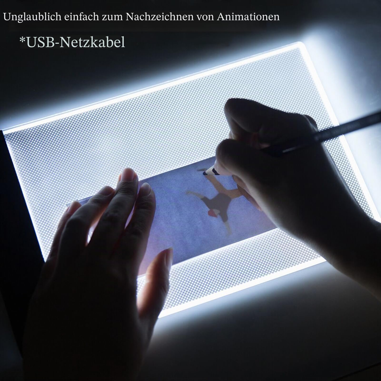 Flipbook Kit, Neeho Flipbook Kit mit Lichtblock zum Zeichnen und Nachzeichnen mit 300 Blatt Premium-vorgebohrtem Flipbook-Papier, LED Lightbox für die Herstellung von Animations-Flipbooks mit