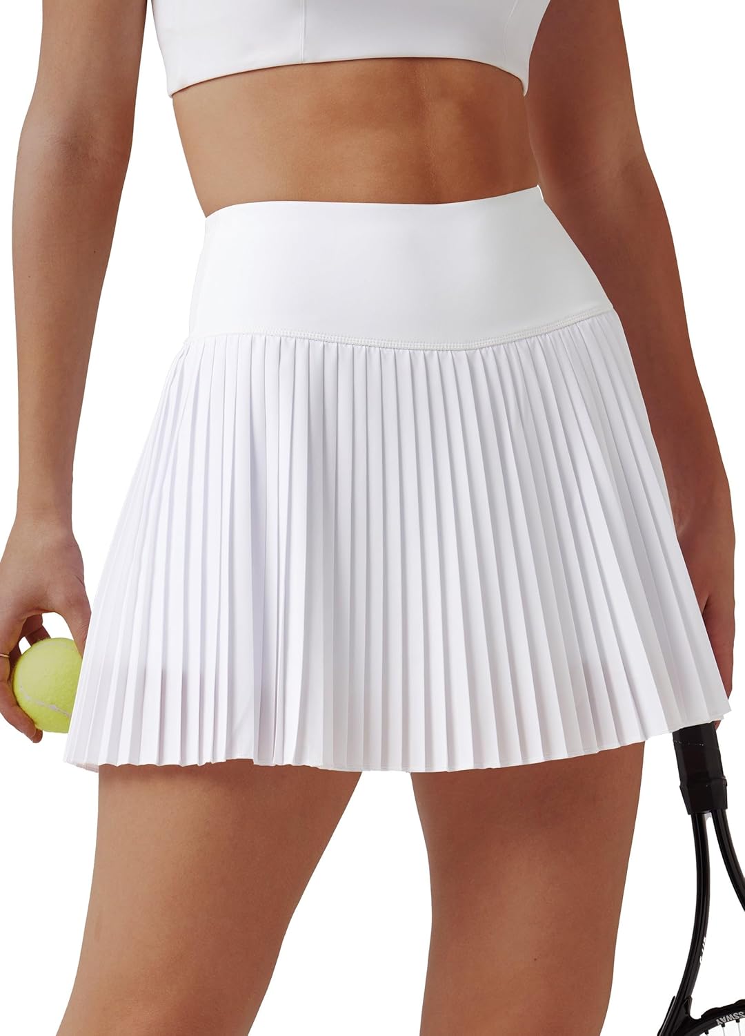 Willit Womens Pleated Tennis Skirts with Shorts Athletic Golf Skorts High Waisted Lightweight Zipper Pockets - Image 2