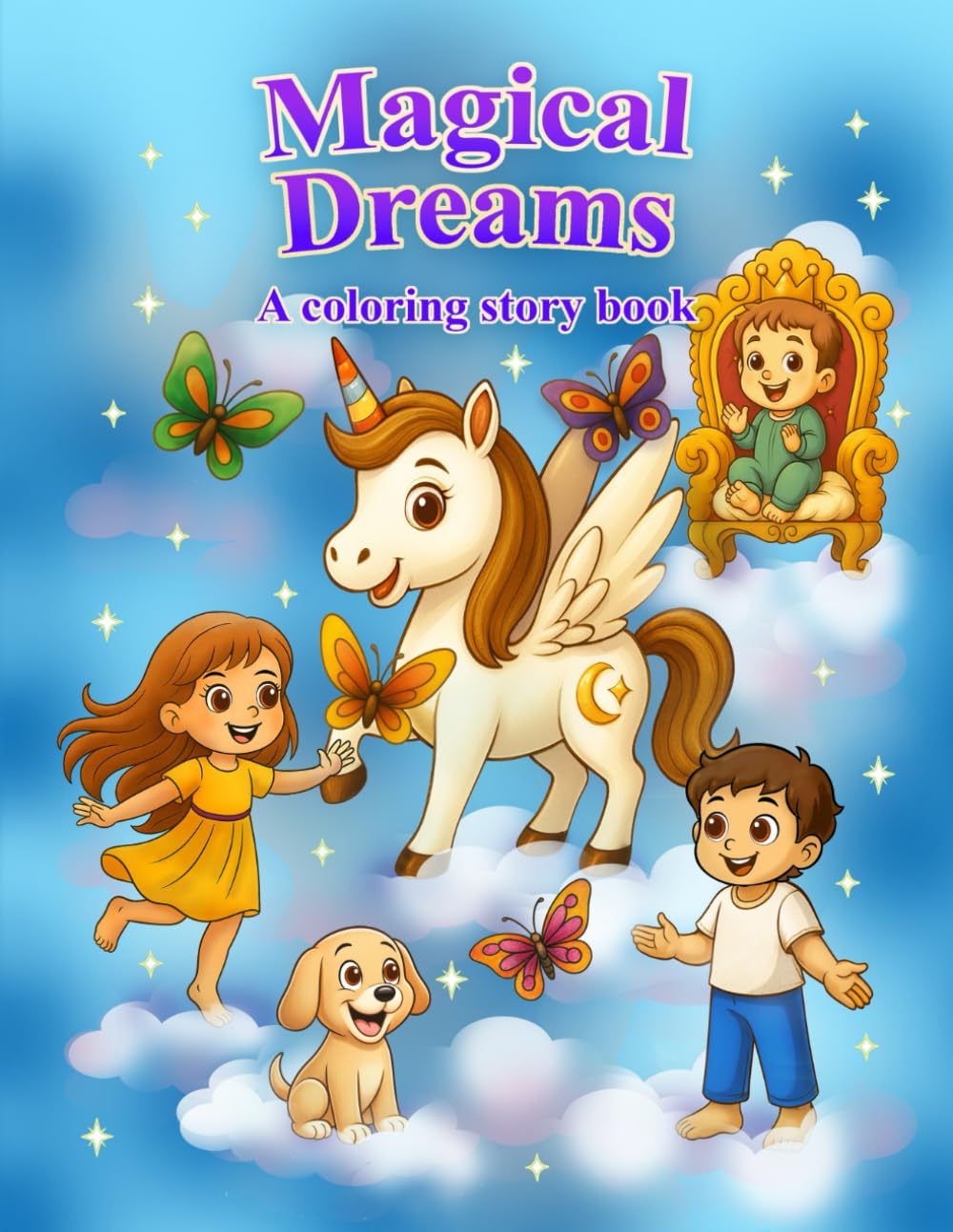 Magical Dreams: A coloring story book
