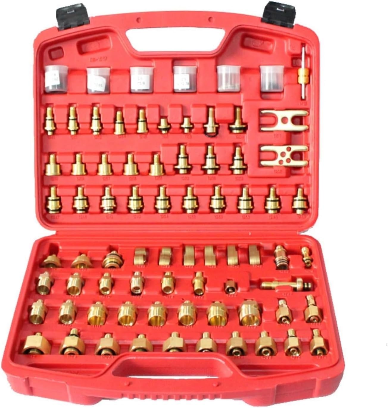 Air Conditioning Repair Tools,car air Conditioning Leak Detection Tool, Asian car Series Leak Detection and Sealing Joint Repair Tool 75 Piece Set Plug-image-5