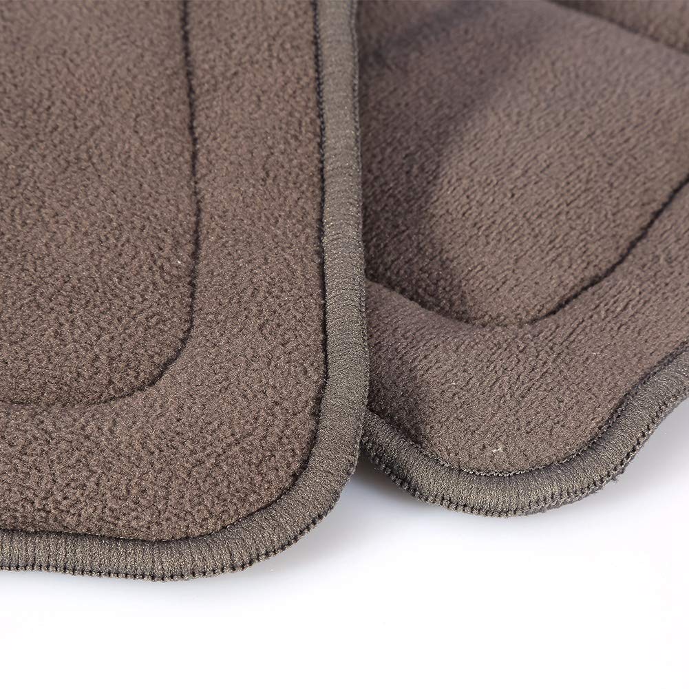 2 tailles lavable 5 couches de tissu de bambou et de charbon de bois Doublure de couches super absorbante Insertion de couche pour adulte (M)