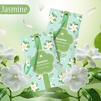 Jasmine Wardrobe Fresheners, 14 Pack Scented Sachets