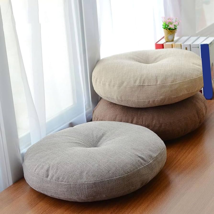 Amazon.co.jp: 座布団 赤 クッション 円座クッション 丸型 45*45cm