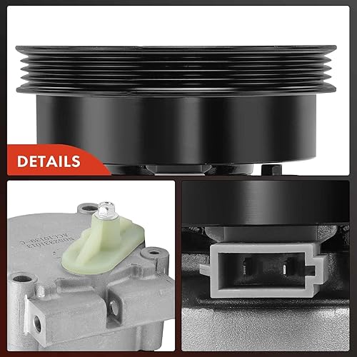 Miniatura 8 de A-Premium Compresor de aire acondicionado con embrague compatible con Nissan Quest 1993-1998 3.0L y Mercury Villager 1993-1998 3.0L
