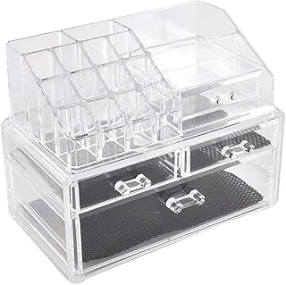 Ruilogod Acrylic 4-drawer Cosmetics Makeup St...