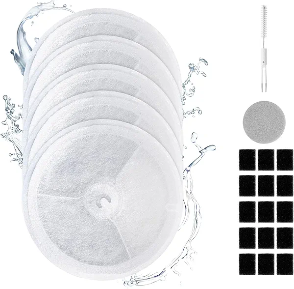 PETKIT Upgraded Filter Units 3.0 +Cat Water Fountain Cleaning Kit+Replaced Foam Filters for Pet Water Fountains Eversweet 2S/3/3 Pro,Eversweet Solo/Solo SE & CYBERTAIL