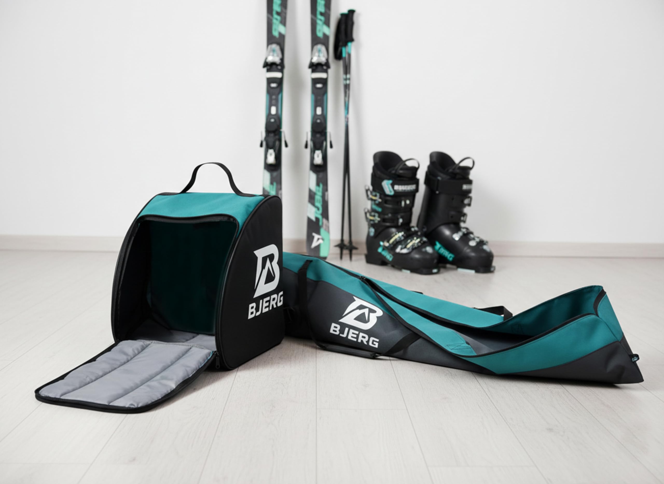 BJERG Sac de ski et sac à chaussures imperméable – Ensemble transport ski – Fabriqué en UE