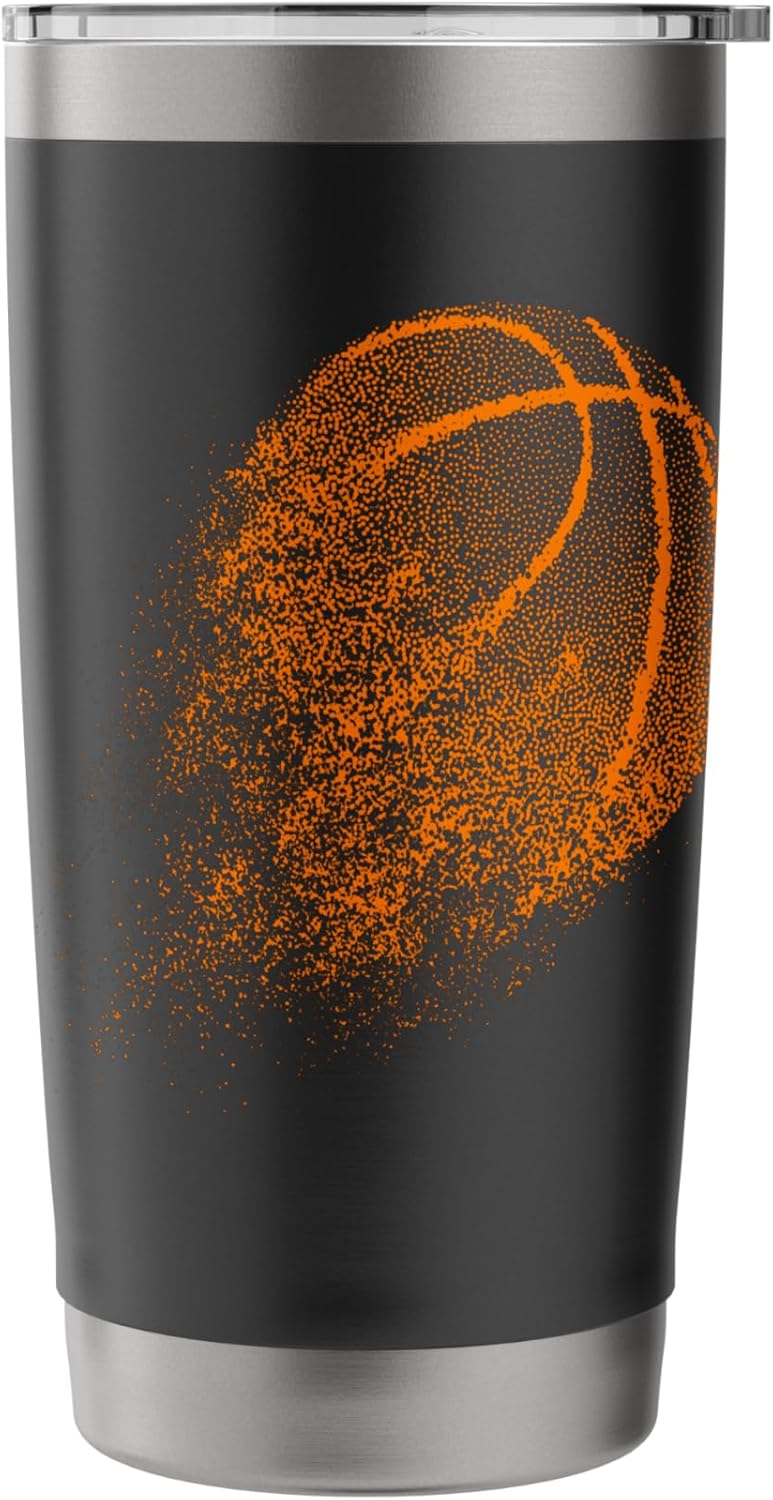 Basketball Player - Sports Lover Ball Game Stainless Steel Insulated Tumbler - Image 3