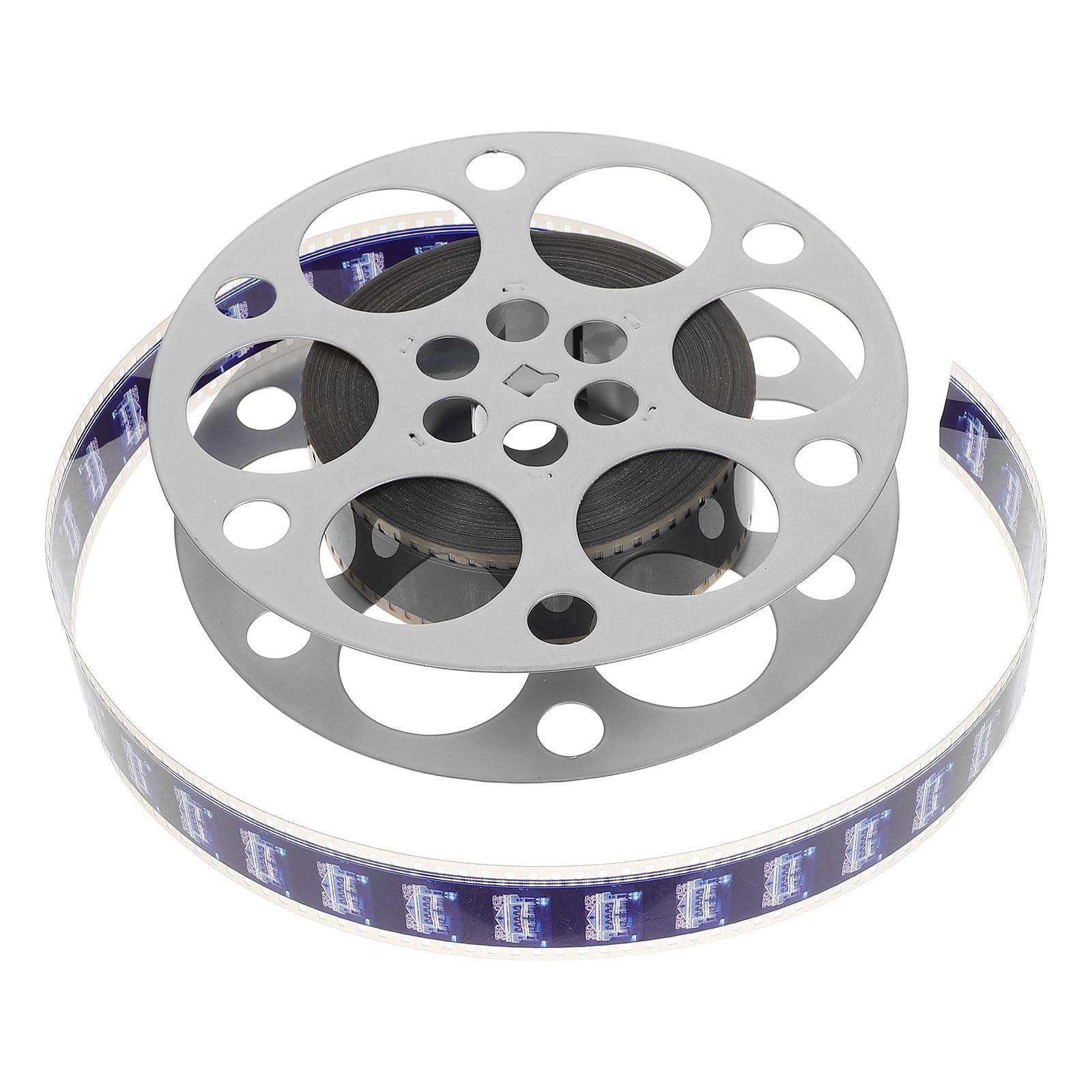 Retro Filmstreifen Dekoration aus Eisen mit Feiner Metallischer Struktur und Leichtem Design als Vintage Dekoartikel für Filmabend und Innenräume