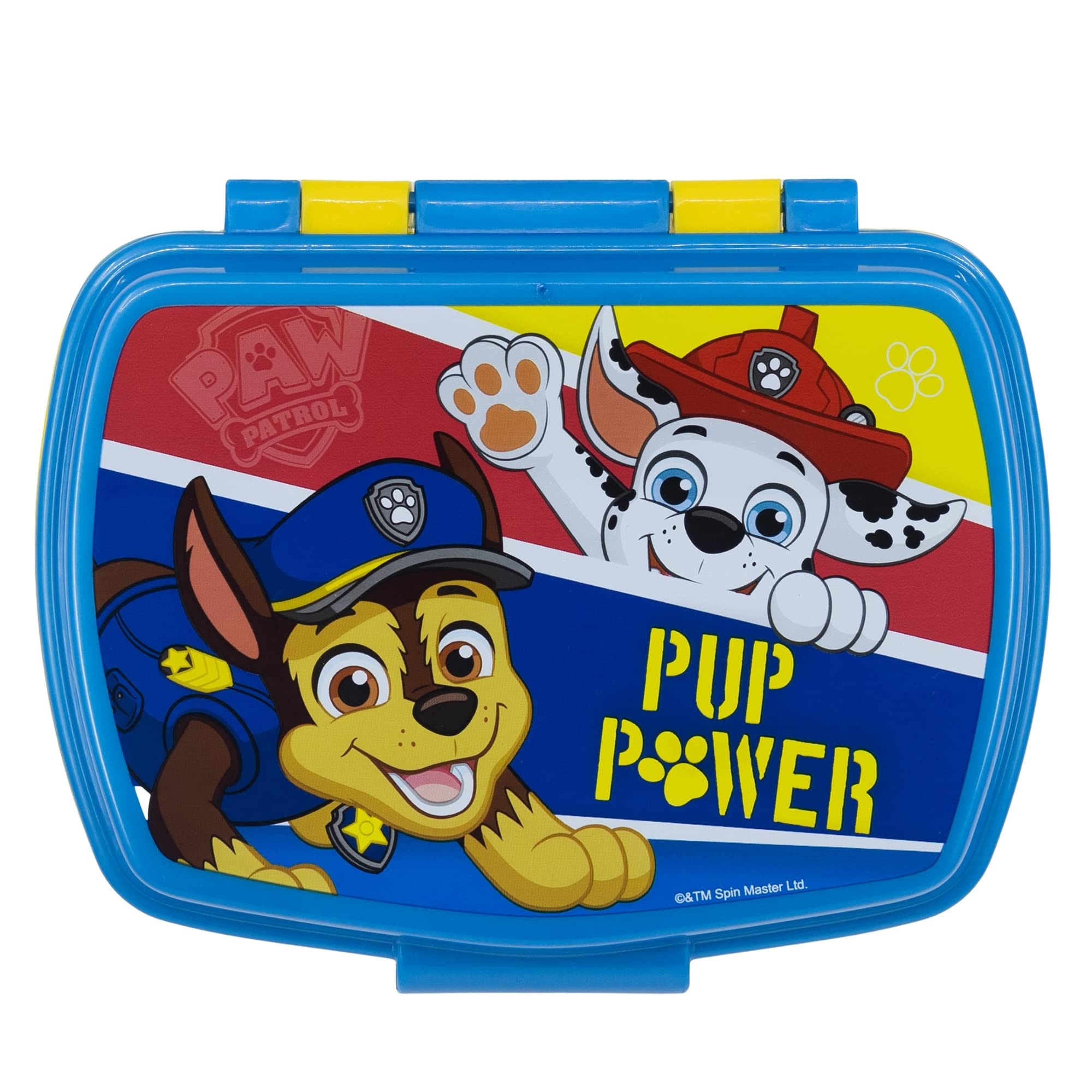 Stor 74674 Rectangular Sandwich Paw Patrol PUP Power Lunch Box, Plastic