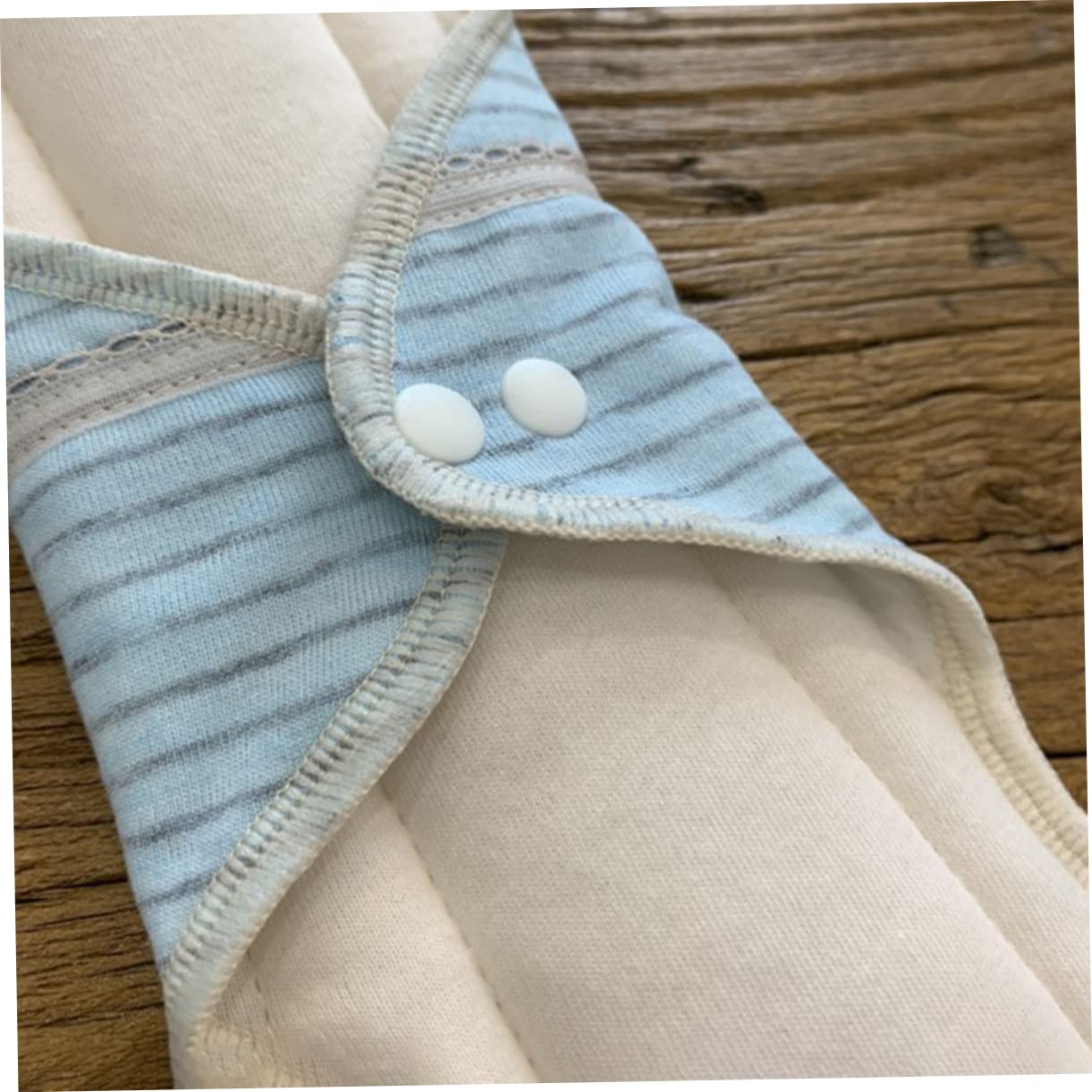 GLEAVI 3piezas Compresa Sanitaria De Algodón Reutilizable y Lavable Para Protección Nocturna Absorbente y Botón De Sujeción Color Aleatorio