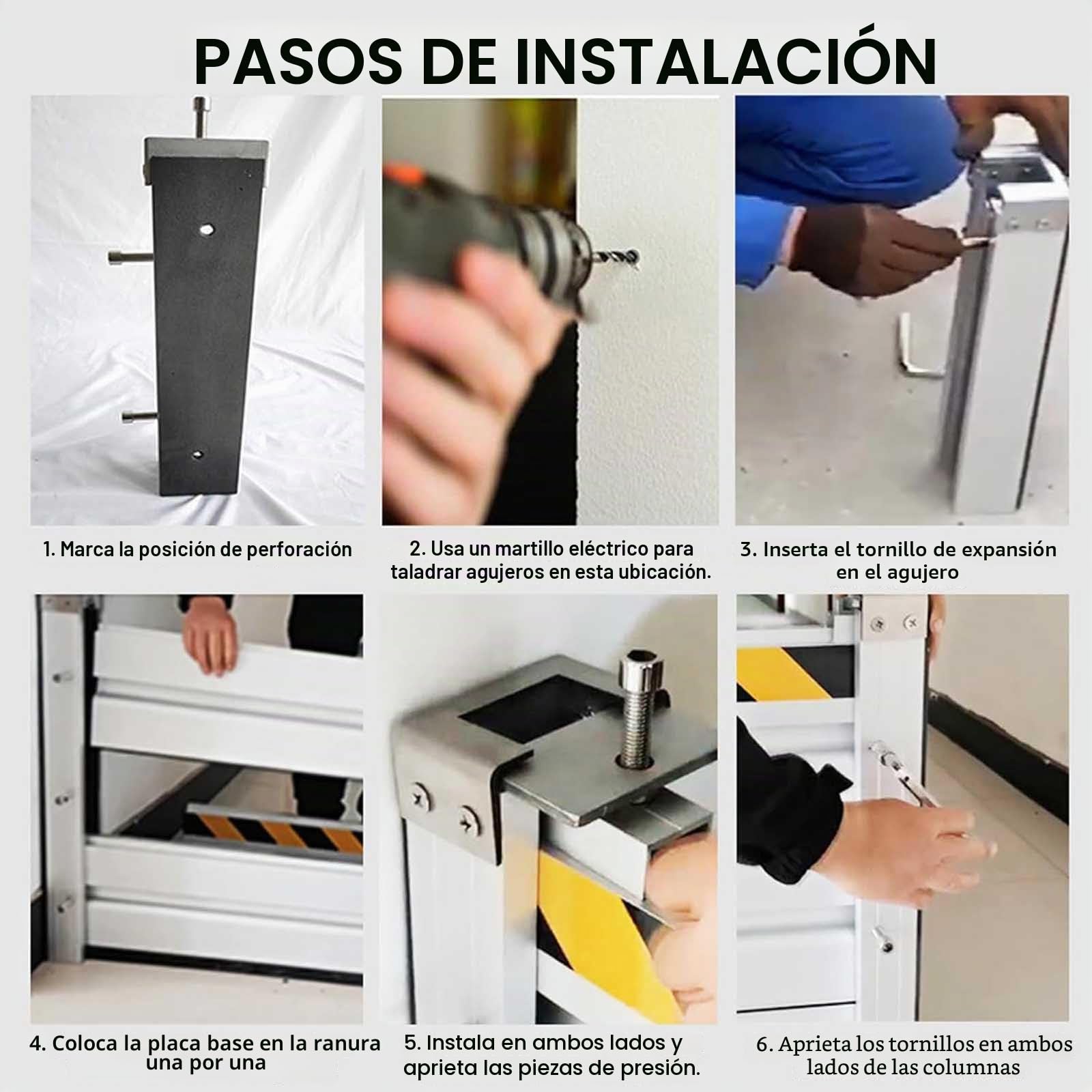 Genérico Burlete Puerta Garaje Barrera Anti Inundaciones Reutilizable Deflector De Barrera contra Inundaciones para Hogar Garaje Puertas Portón Temporal Barreras De Prevención