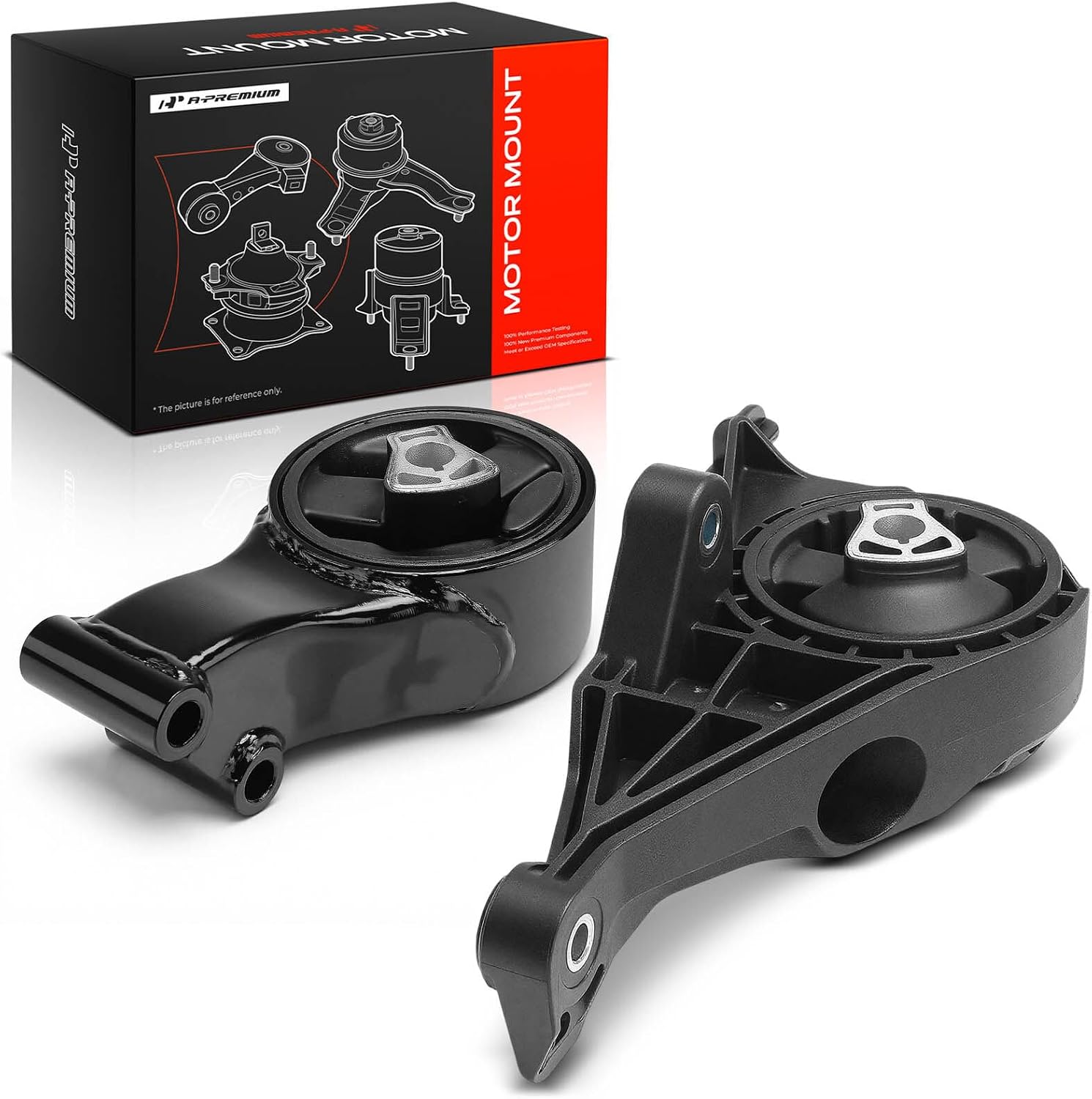 A-Premium Set of 2 Transmission Mount Kit Compatible with Chevrolet Malibu 2013-2015, Impala 2014-2020, Impala Limited 2014-2016 & Buick LaCrosse 2010-2016, Regal 2014-2017, Allure & Cadillac SRX, XTS