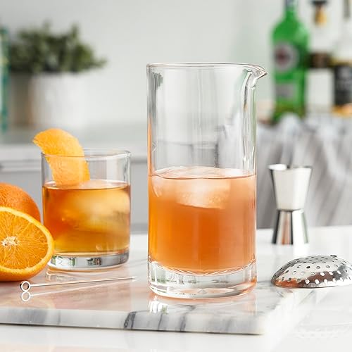 Miniatura 7 de True Stirred - Barra de mezcla grande, accesorios para bar y coctelería para mezcladores, vaso mezclador de bebidas de 25 onzas, juego de 1