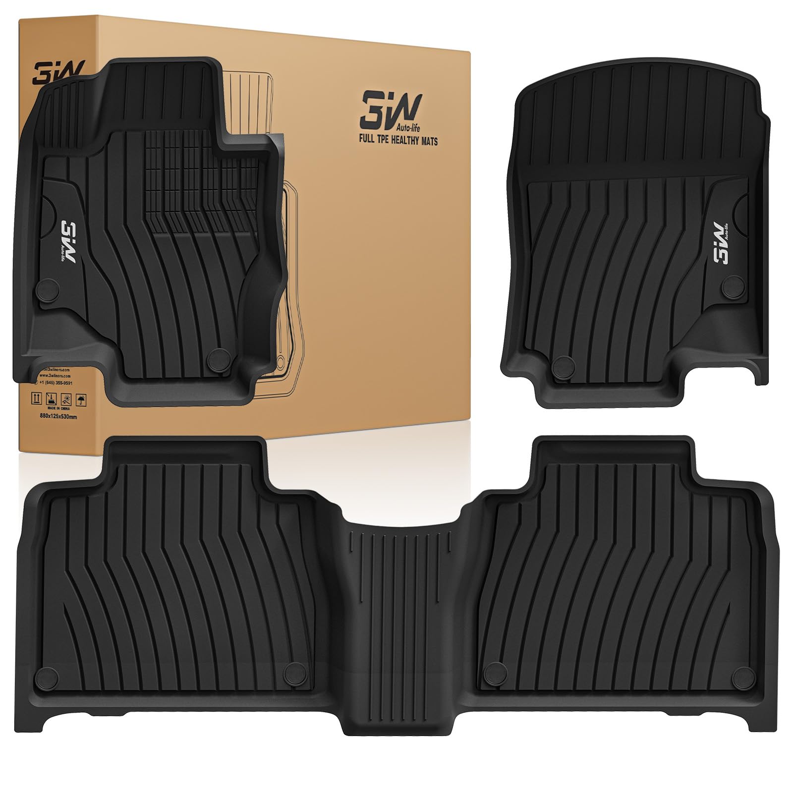 3W Floor Mats Fit for Benz GLE SUV 2020-2026