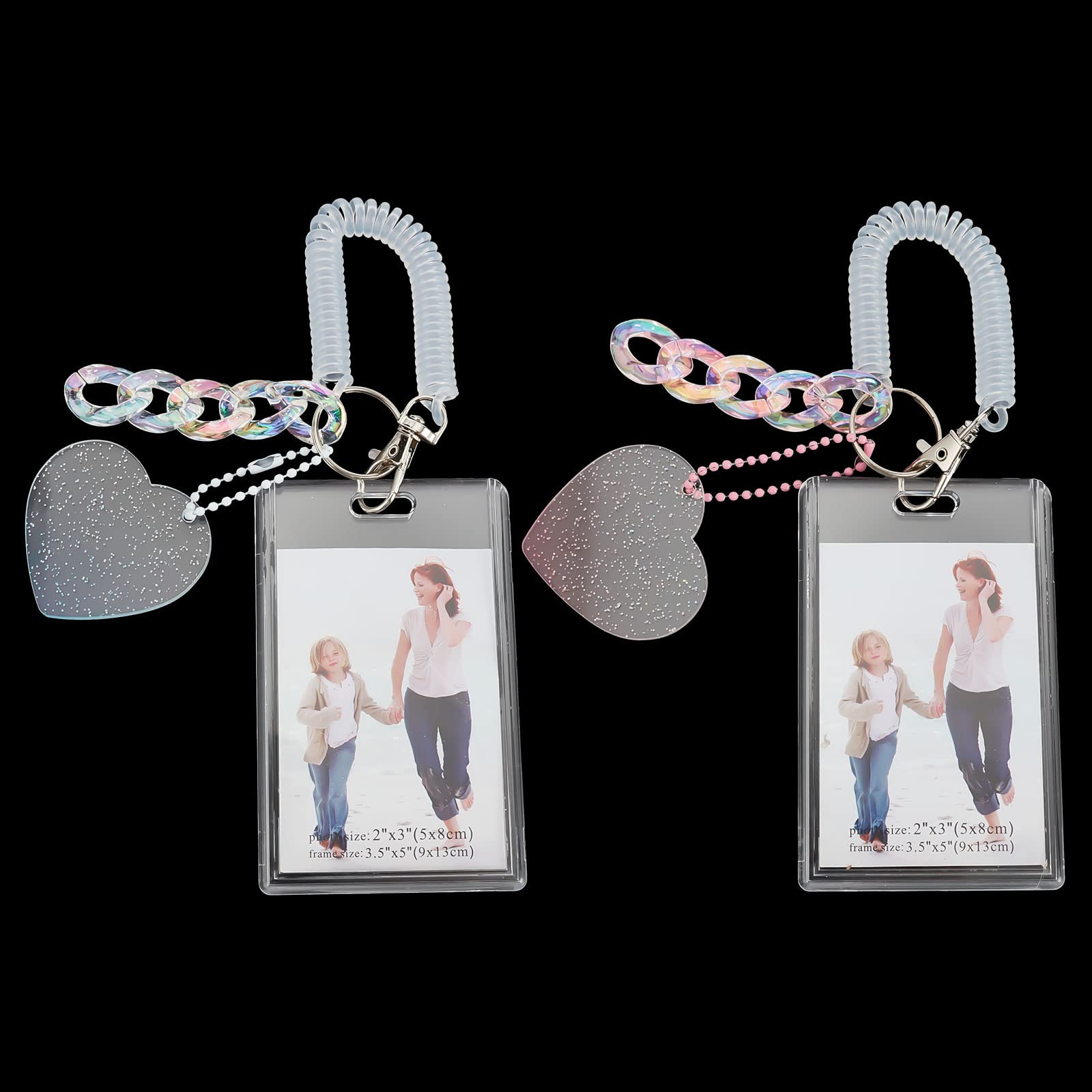 Kpop Fotokartenhalter Mit Handgelenkspirale - Acryl Hülle Für Ausweise & ID-Karten