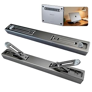 2-in-1 Laptop Stand with M 2 SSD Enclosure - Aluminum Alloy USB 3 2 Gen 2 to NVME