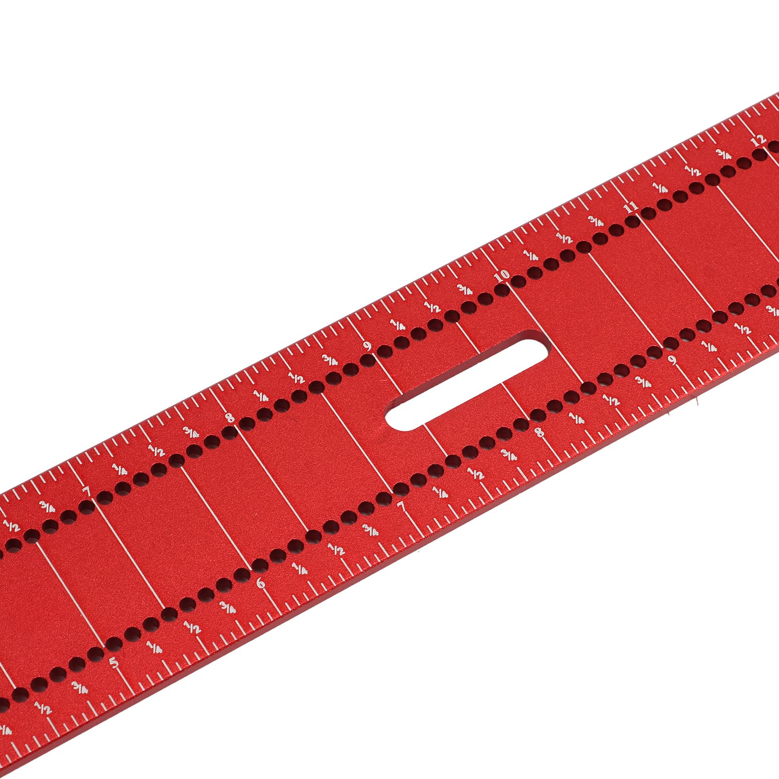 Lineal, Holzbearbeitungslineal vom Typ L, Markierungsmesswerkzeug aus Aluminiumlegierung, rechtwinkliges Lochlineal