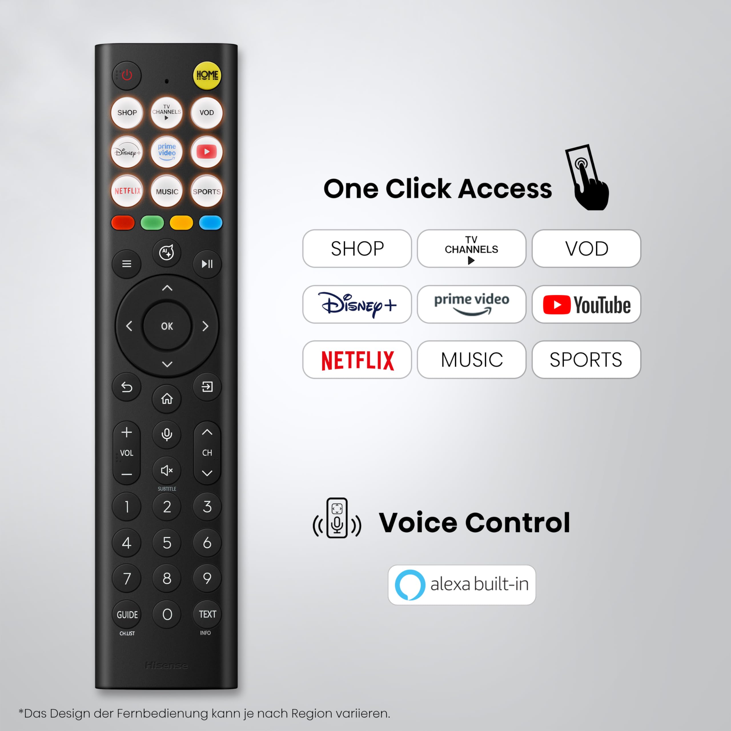 Hisense 55E7DS Fernseher 55 Zoll, 4K UHD QLED, Smart TV, Hi-View AI Engine, 60Hz Game Mode Plus, Dolby Vision IQ, HI-QLED Colour, Filmmaker Mode, AI Smooth Motion, Airplay, Sprachsteuerung[2026]