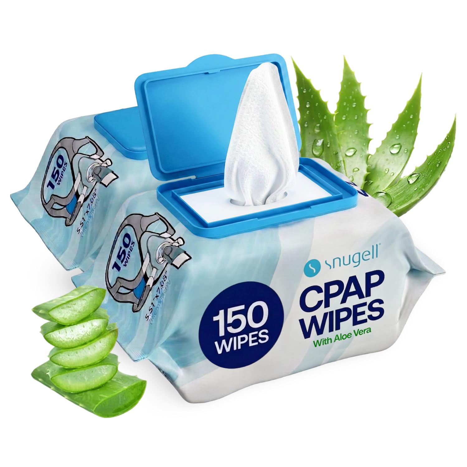 Snugell CPAP Mask Wipes - 150 Count -13