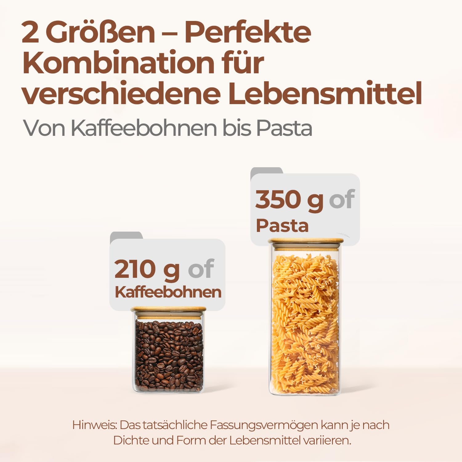 ComSaf Vorratsgläser, Glasbehälter mit Deckel, Vorratsdosen Glas 1 L×4/600 ml×8, 12er Set Vorratsgläser mit Deckel Luftdicht, Vorratsglas, Aufbewahrungsgläser Aufbewahrung Küche für Müsli, Cerealien
