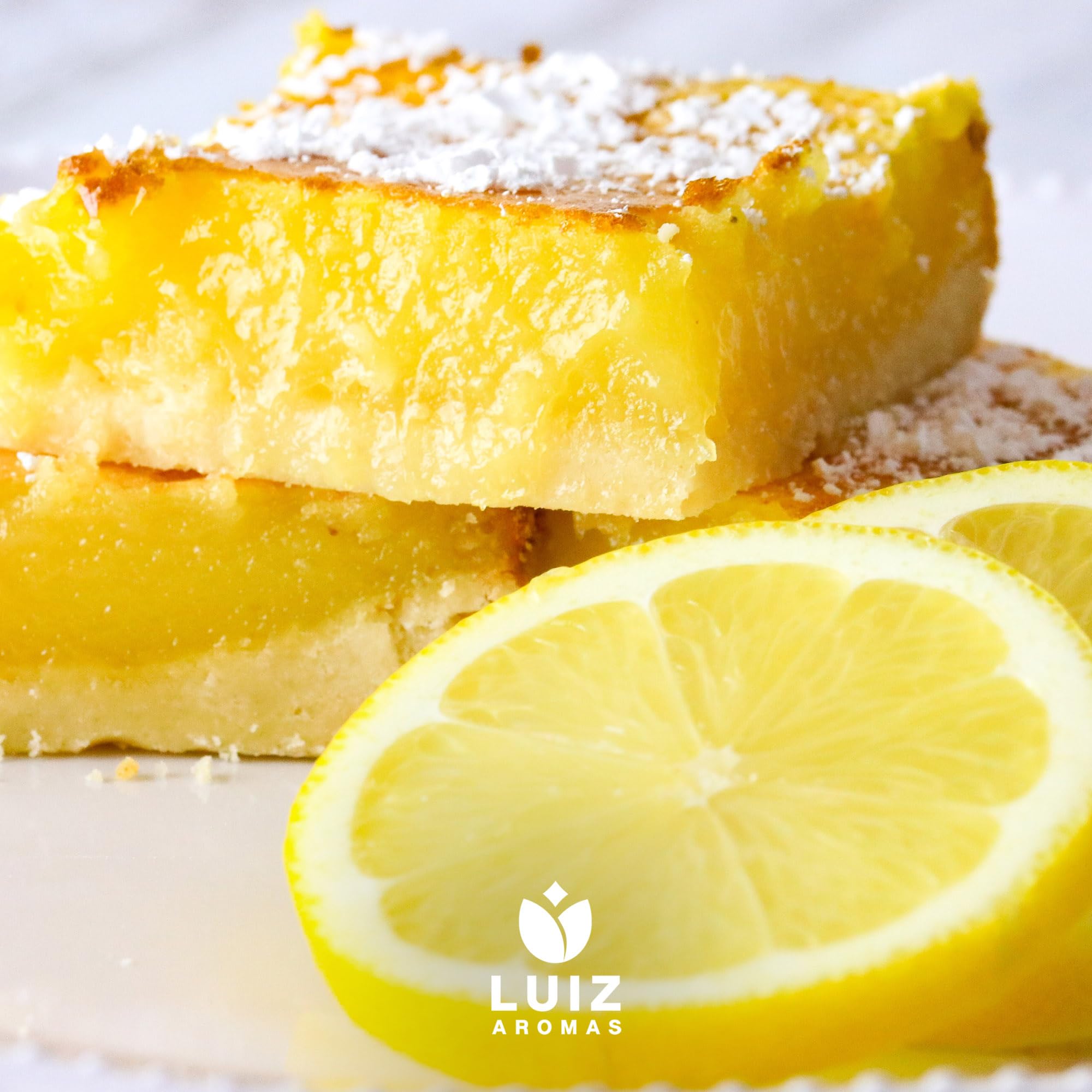 LUIZ AROMAS | Aroma Limón - Aroma Alimentario en Gotas para dulces de Hornear, Pasteles, Bizcochos y Tartas | Producto Vegano sin Calorías y sin Azucar | Producto 100% Italiano (100g)