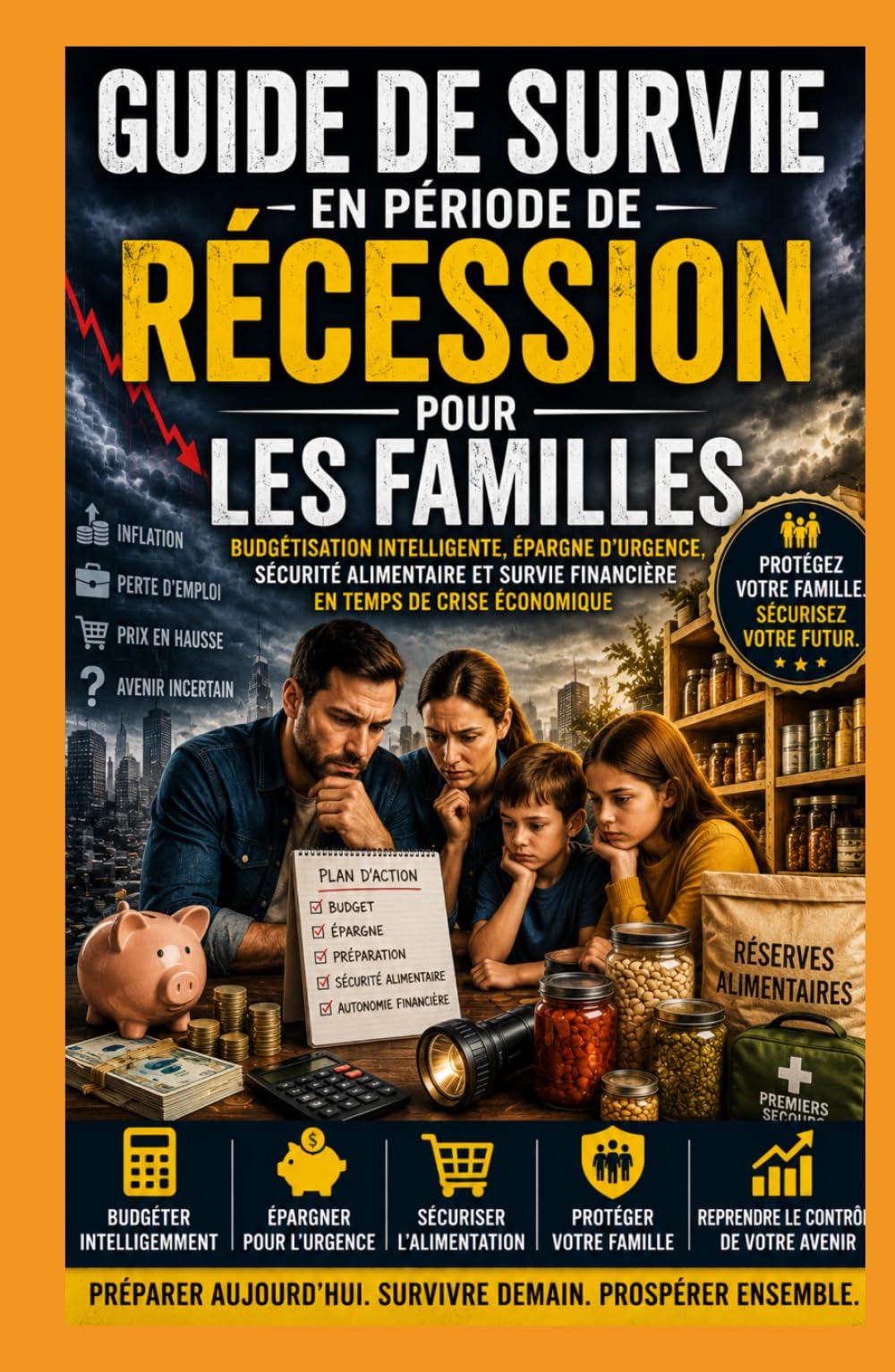 Guide de survie à la récession pour les familles: Gestion intelligente du budget, économies d'urgence, Sécurité alimentaire et survie financière en période de difficultés économiques