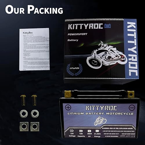 Miniatura 7 de LiFePO4 - Batería de litio para motocicleta de 12 V, 300 A, 4 Ah, batería de arranque de motor con BMS, repuesto para ATV, UTV, cortacésped de motos