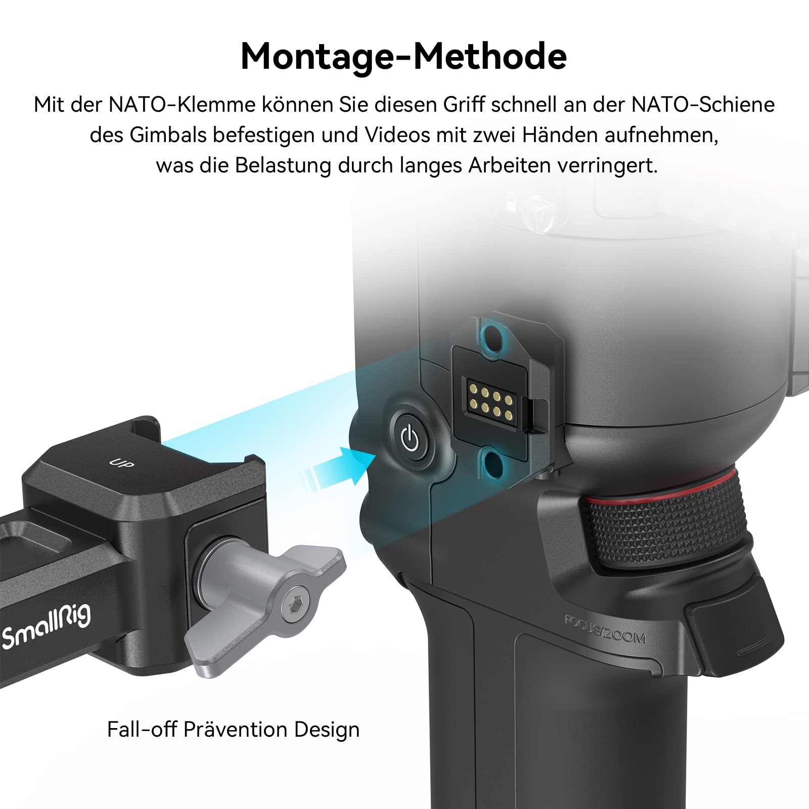 SMALLRIG RS4 RS4 Pro RS3 RS3 Pro RS2 RSC2 Dual Handgrip, Doppelhandgriff für DJI RS 5/RS 2/RSC 2/RS 3/RS 3 Pro - 3027