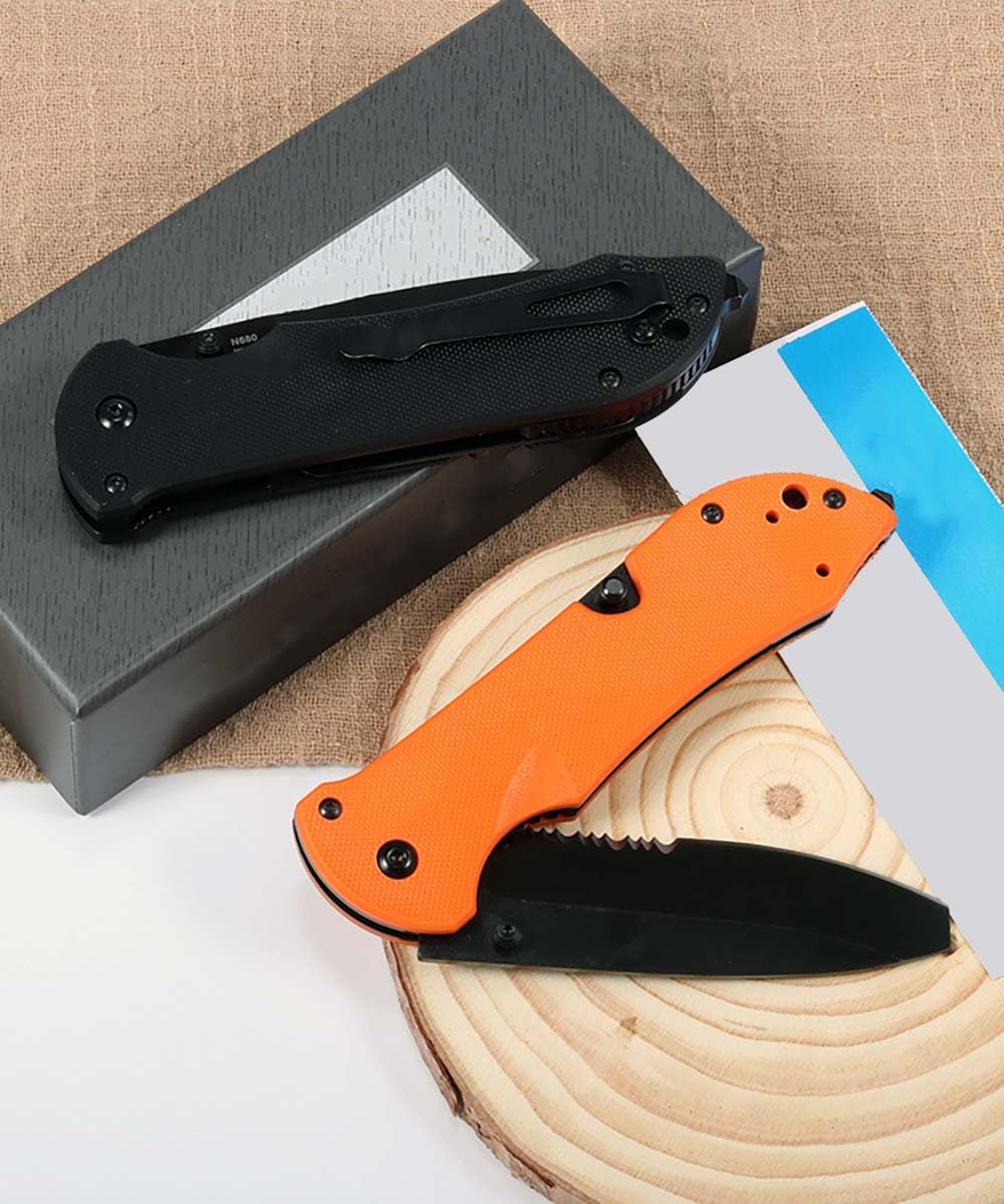 Klappmesser 8" Scharfe Taschenmesser slim stahl & G10, Outdoor Edc Messer Survival Jagdmesser, tragbare camping messer, schneider Allzweckmesser, multitool Einhandmesser mit clip, Geschenk für Männer