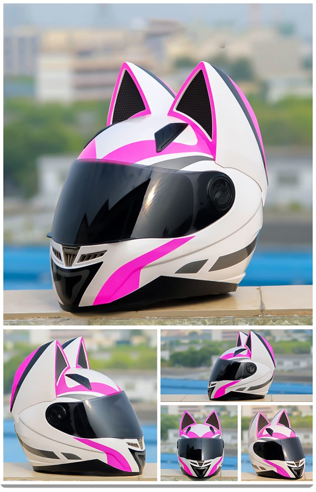 kask motocyklowy, Osłona przeciwsłoneczna z certyfikatem DOT/ECE dla młodzieży, dorosłych, mężczyzn i kobiet, na każdą porę roku, rozmiar D, XXL = 60-61 cm