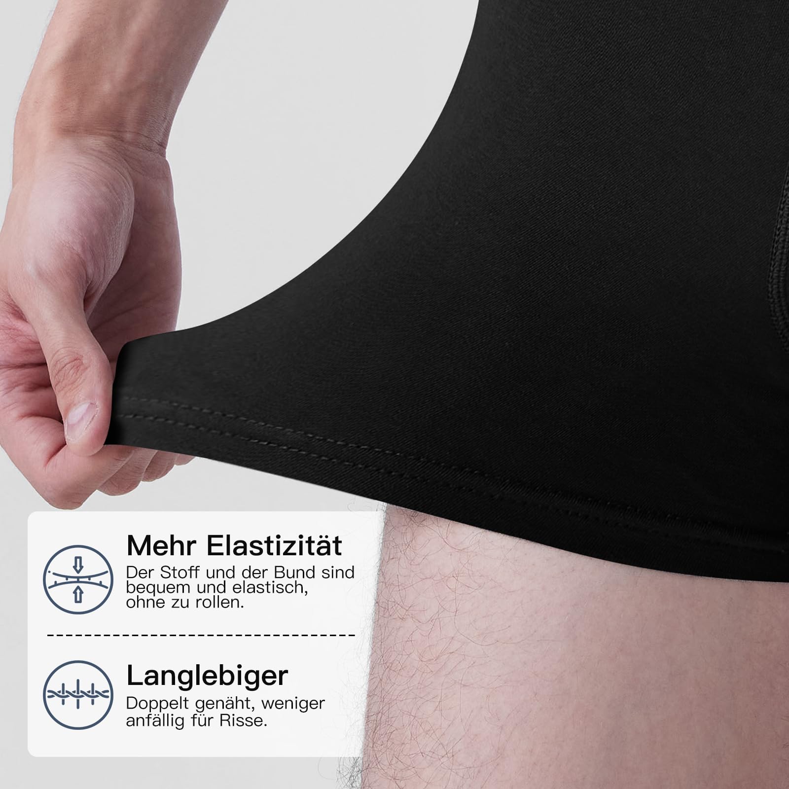Fullluwaa Boxershorts Herren 8er Pack Unterhosen Männer Baumwolle Men Retroshorts Boxer Unterwäsche M, L, XL, XXL, 3XL, 4XL
