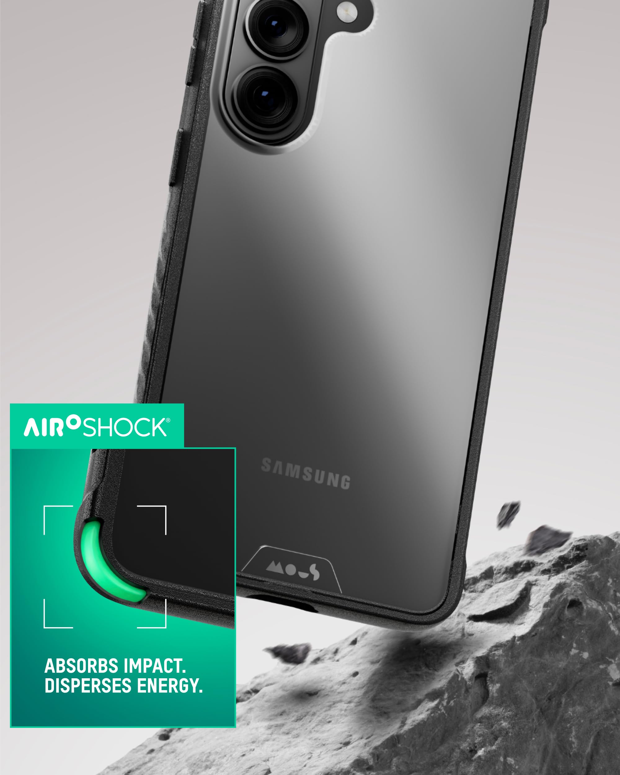Mous para Samsung Galaxy S26 Funda Transparente – Claridad – Resistente a Golpes, Antiamarilleamiento
