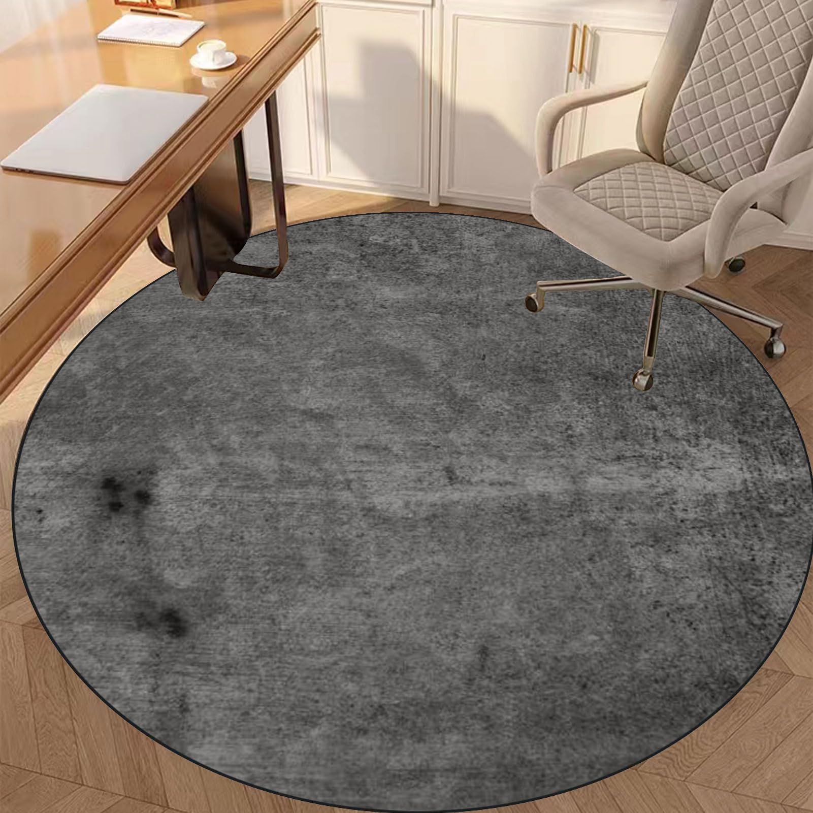 Tappeto Rotondo Per Sedia Da Ufficio - Antiscivolo, Salvapavimento, Diametro 100cm - Foto 3