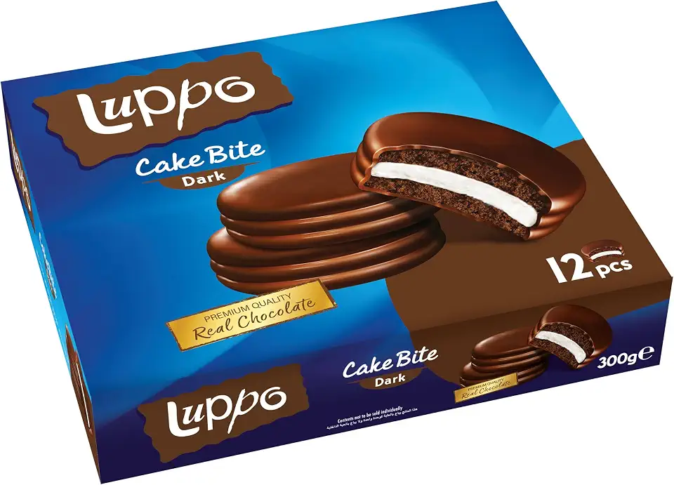 Luppo Dark Chocolate Cake Bite, 12 x 25 gm
