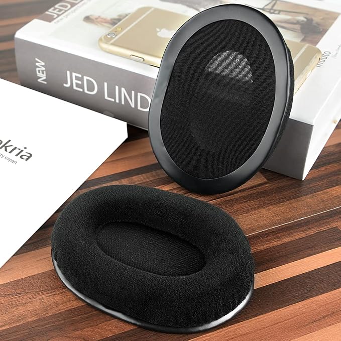 Geekria Almohadillas para audífonos HyperX Cloud Stinger negro miniatura 4