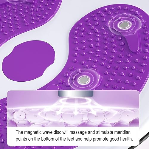 Miniatura 4 de Ab Twist - Disco giratorio de cintura ajustable con asas, disco giratorio de equilibrio adelgazante de cintura con suela de pie de masaje para