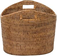 Vista 2 de KOUBOO 1060135 La Jolla - Revistero ovalado de ratán, marrón miel