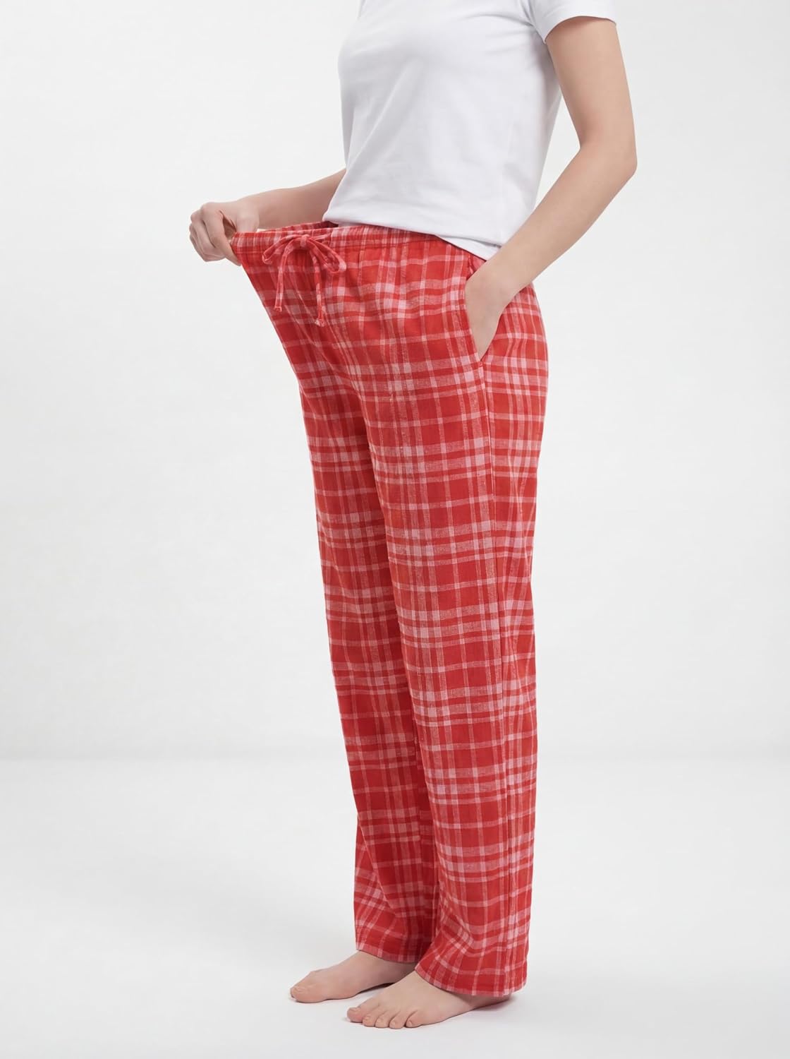 Andrew Scott Women's Flannel Sleep Pants| Lounging PJ Pant | Drawstring & Pockets | Multi Packs & Colors
